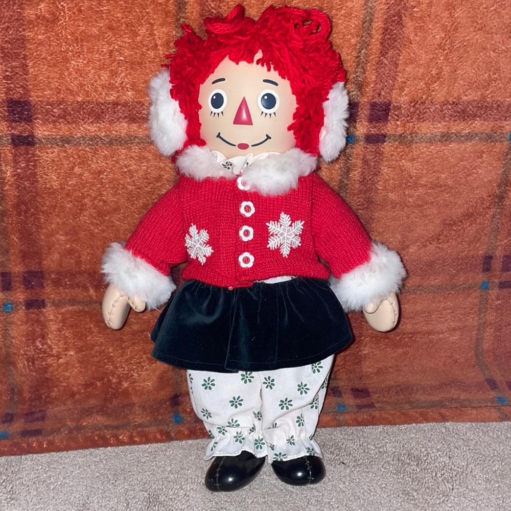 Vintage Raggedy Ann Porcelain Doll!